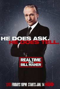 Real Time With Bill Maher poster tin sign Wall Art