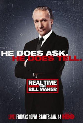Real Time With Bill Maher Metal Poster Wall Art 8in x 12in 12"x16" The Poster Depot