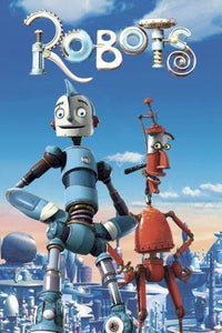 Robots movie poster Sign 8in x 12in