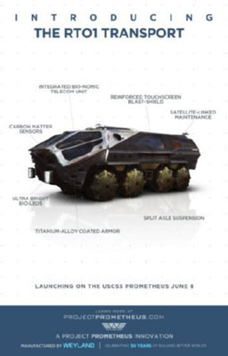 Prometheus Movie Mini poster 11inx17in RT01 transport