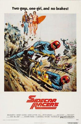 Sidecar Racers Metal Movie Poster 8in x 12in