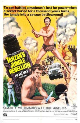 Tarzans Jungle Rebellion Metal Movie Poster 8in x 12in