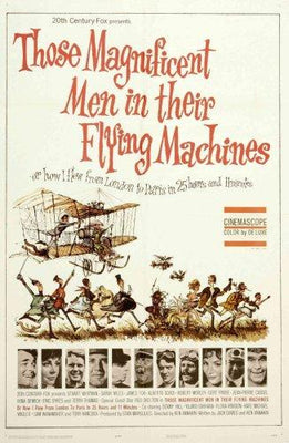 Those Magnificent Men In Their Flying Machines Metal Movie Poster 8in x 12in