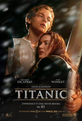 Titanic 3D Metal Movie Poster 8in x 12in