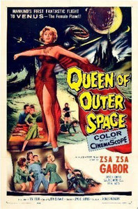 Queen Of Outer Space Photo Sign 8in x 12in