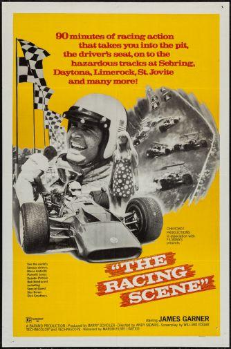 Racing Scene The James Garner Metal Movie Poster 8in x 12in The Poster Depot