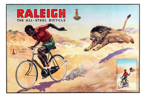 raleigh bicycles vintage advertising print Mini Poster 11inx17in poster