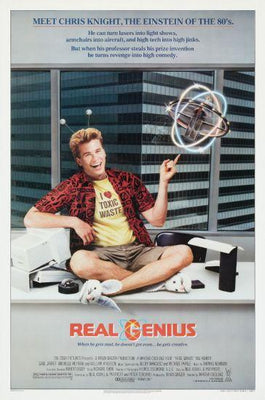 Real Genius Metal Movie Poster 8in x 12in The Poster Depot