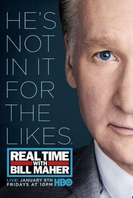 Real Time Bill Maher poster tin Metal Print Wall Art