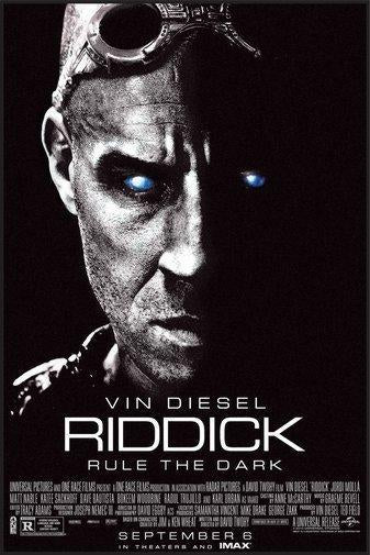 Riddick Metal Poster Choose Style The Poster Depot