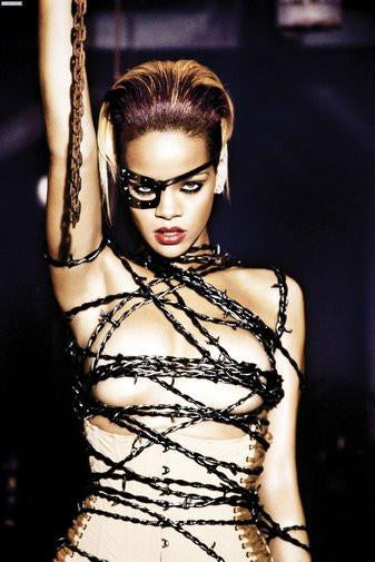Rihanna poster tin Metal Print Wall Art
