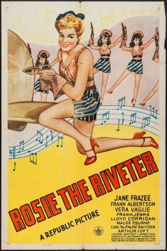 Rosie The Riveter Metal Movie Poster 8in x 12in