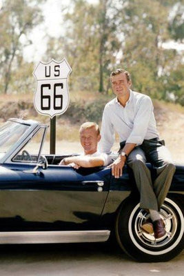 Route 66 poster tin Metal Print Wall Art