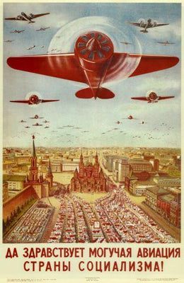 Russian Vintage Planes Poster On Sale United States