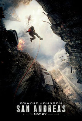 San Andreas movie poster Metal Print 8in x 12in