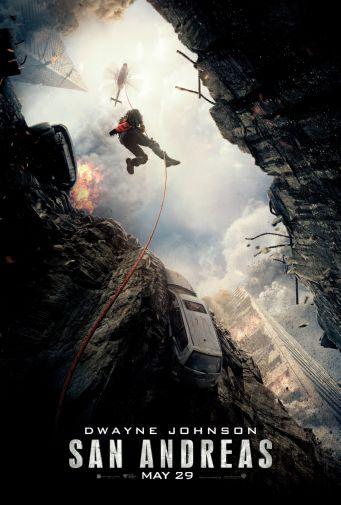 San Andreas Metal Movie Poster 8in x 12in