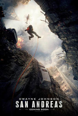 San Andreas Metal Movie Poster 8in x 12in