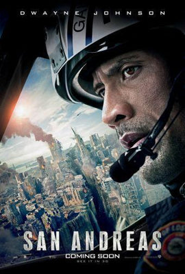 San Andreas movie poster Metal Print 8in x 12in