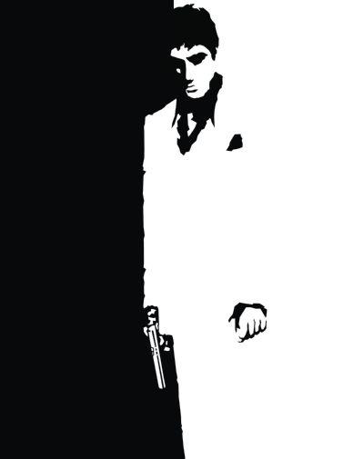 Scarface movie poster Sign 8in x 12in