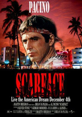 Scarface movie poster Sign 8in x 12in