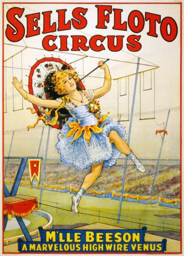 Vintage Circus Mini poster 11inx17in