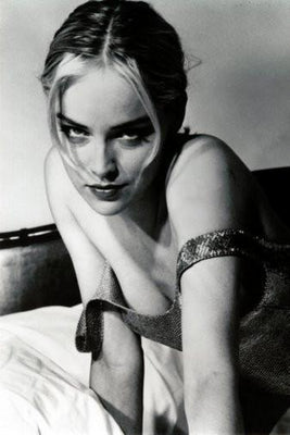 sharon stone poster tin Metal Print Wall Art