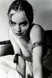 sharon stone poster tin Metal Print Wall Art