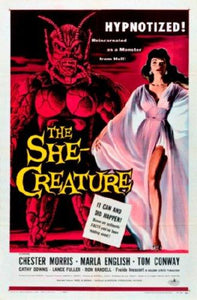 The She Creature movie poster Sign 8in x 12in