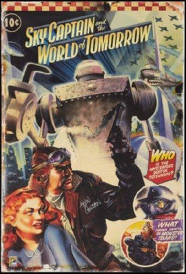 Sky Captain Metal Movie Poster 8in x 12in