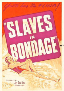 Slaves In Bondage movie poster Sign 8in x 12in