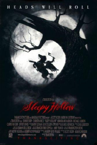 Sleepy Hollow movie poster Sign 8in x 12in