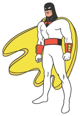 space ghost poster tin Metal Print Wall Art