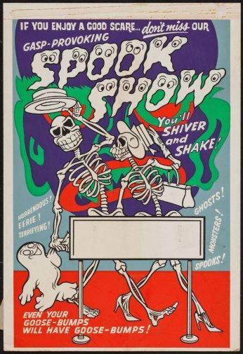 Spook Show Photo Sign 8in x 12in