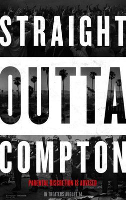 Straight Outta Compton Metal Movie Poster 8in x 12in