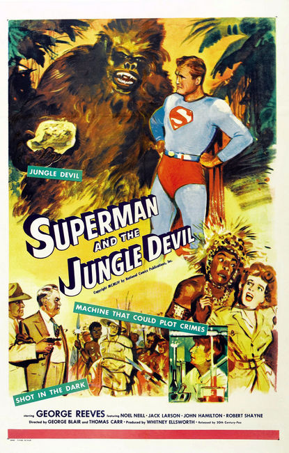 superman and the jungle devil poster
