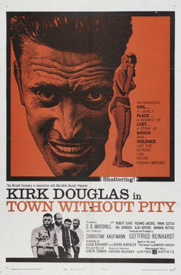 Town Without Pity Metal Movie Poster 8in x 12in