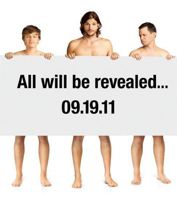 Two And A Half Men Metal Movie Poster 8in x 12in