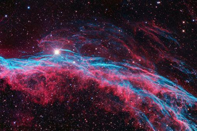 Veil Nebula Metal Poster Print 8in x 12in 12"x16" The Poster Depot