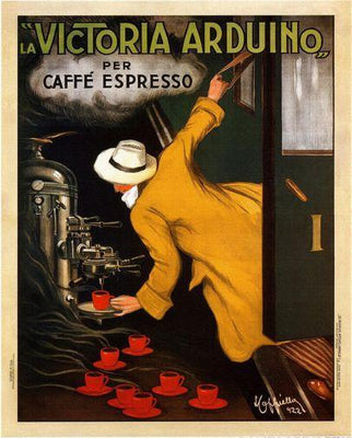 Victoria Arduino Coffee 1922 poster tin Metal Print Wall Art