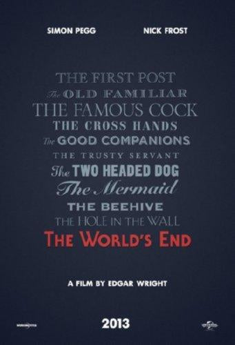 The Worlds End movie poster Sign 8in x 12in