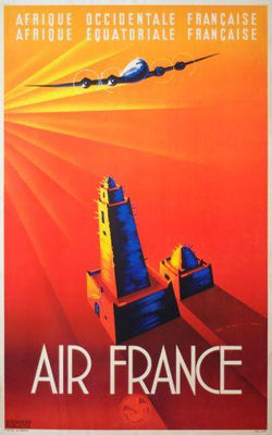 Air France Metal Poster Print 8in x 12in 12"x16" The Poster Depot