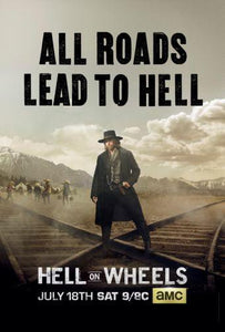 Hell On Wheels poster tin sign Wall Art