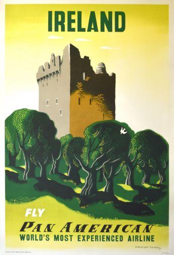 Pan Am Airlines Ireland poster 27x40| theposterdepot.com