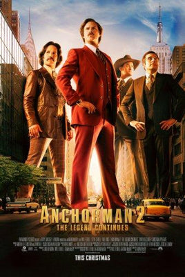 Anchorman Metal Movie Poster 8in x 12in