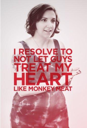 girls Lena Dunham poster tin sign Wall Art