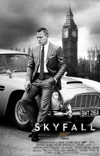 Skyfall Metal Movie Poster 8in x 12in The Poster Depot