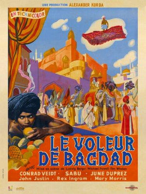 Thief Of Bagdad Metal Movie Poster 8in x 12in The Poster Depot