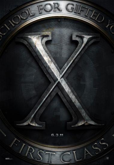 X Men First Class Metal Movie Poster 8in x 12in
