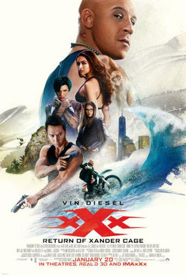 Vin Diesel Return Of Xander Cage Metal Movie Poster 8in x 12in The Poster Depot