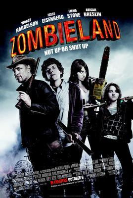 Zombieland Metal Movie Poster 8in x 12in
